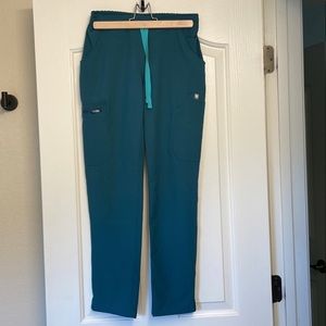 FIGS Scrubs FIONLITE Fabric. Caribbean Blue